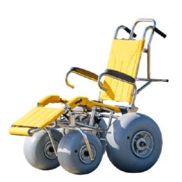 Wheeleez  All-Terrain Padded Beach Wheelchair for Adults and Kids - 4 Wheels - Sandpiper