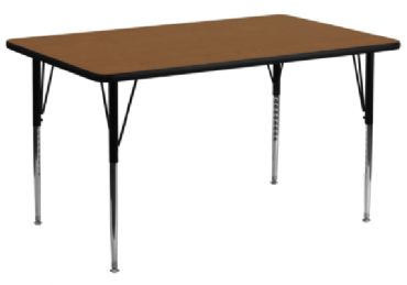 Flash Furniture Classroom Activity Table - Large 30 in x 72 in Rectangular with HP Laminate Top