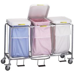 Triple Leakproof Laundry Hamper with Foot Pedal