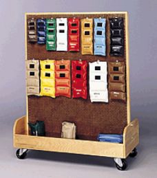 Bailey Large Cuff Weight Cart With Rolling Casters