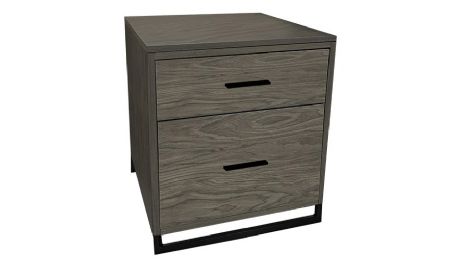 Filing and Storage Cabinet with Two Pull Out Drawers and Welded Steel Frame