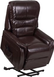 Flash Furniture Electric Power Lift Chair Recliner - Brown