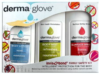 Dermaglove Family Safety Kit With Body Lotion and Surface Spray