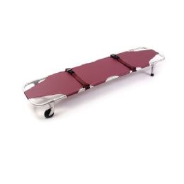 Emergency Foldable Stretcher with Wheels and Posts