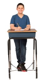 FootFidget® Standing Desk Conversion Kit 2.0 for School Desks with Adjustable Height