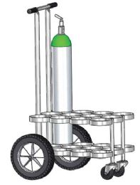M6-12 Oxygen Cylinder Cart