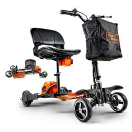 SuperHandy 4 Wheel Mobility Scooter Pro with Foldable Design and 330 lbs. Capacity