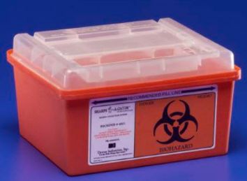 Sharps-A-Gator Horizontal-Entry Sharps Container, Case of 32