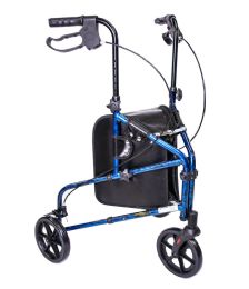 Rollator Walker With 3 Wheels Made From Lightweight Aluminum with 300 lbs. Weight Capacity