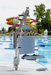 Motion Trek ADA Bariatric Pool Lift with Anchor and Lumbar Support