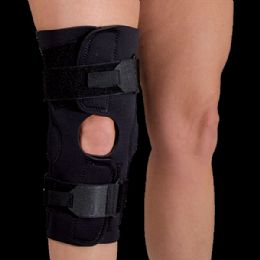  Actimove Sports Edition Knee Brace Wrap Around, Polycentric  Hinges, Condyle Pads X-Large Black : Health & Household