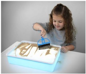 Portable Light-Up Sand Table for Pediatric Visual Stimulation by Enabling Devices