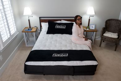 Flexabed Premier Adjustable Bed with Massage, Voice Activation, & Underbed Lighting Options; Twin, Full, Queen, Split Queen, King, Split King, and California King