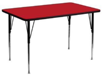 Flash Furniture Classroom Activity Table - Large 36 in x 72 in Rectangular with High Pressure Laminate Top