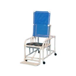 Easy-Tilt Shower Chair with 300 Pounds Capacity and 4 Locking Wheels for Safe and Easy Transfers