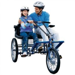 Two Seat Tricycle - Side-By-Side Therapeutic 3 Speed Trike