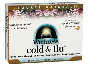 Source Naturals Wellness Cold and Flu Homeopathic Tablets