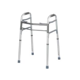 Folding Walker with Adjustable Height and 300 lbs. Capacity (Standard and Rolling) by Rhythm Healthcare