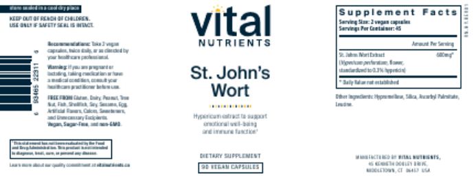 Hypericum/St. John's Wort Vitamin Extract