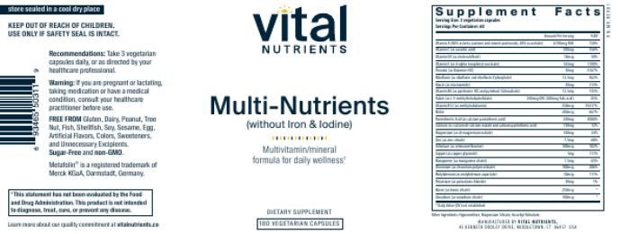 Multi-Nutrients Vegetarian Friendly Cellulose-Based Vitamin Supplements