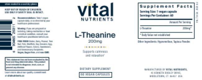 L-Theanine Vitamin Supplement for Mind Tranquility