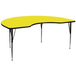 Flash Furniture Large Kidney-Shaped Group Activity Table