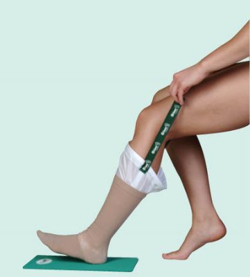 Active knit compression stockings for the treatment of orthostatic