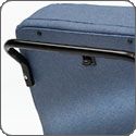 The all-steel Champion Push Handle can be installed on the recliner's back. 