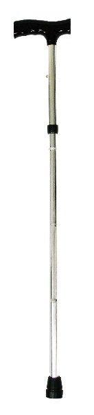 Folding Cane In Silver With Luxury Handle and Easy To Fold