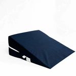 Wedge Pillow with Navy Cover