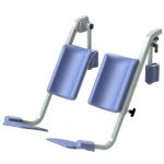 Comfort Legrest Support Set<br>ONLY Compatible with Lopital Tango XL Bariatric Shower Commode Chair - 550 lbs. Weight Capacity