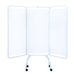 Privess Basic 3 Panel Privacy Screen with Standard White Vinyl (Not Available in SureCheck Material)