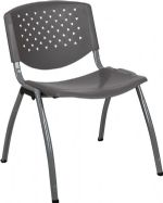 GRAY - 880 Series Contoured Plastic Office Stack Chair