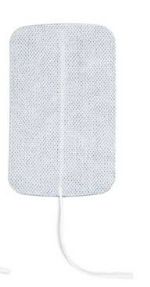 3 in. x 5 in. Square Cloth Electrode Pads - White (Qty. 4)