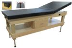 Treatment Table with Upholstered Shelf, Adjustable Back and Drawer
