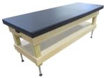 Treatment Table with Upholstered Shelf