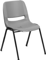 GRAY - Shell Stack Chair with GRAY FRAME
