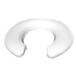 White Open Front Toilet Seat without Cover
