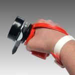 SMALL Therapy Handle - RIGHT (Orange)<br><small>with Knob Holder and Anchor Strap</small>