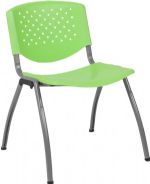 GREEN - 880 Series Contoured Plastic Office Stack Chair