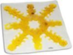 Yellow 8 Spoke Snowflake Gel Pads