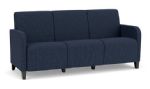 Siena 3 Seat Sofas with BLACK Wooden Legs with BLUEBERRY Upholstery