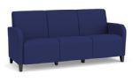 Siena 3 Seat Sofas with BLACK Wooden Legs with COBALT Upholstery