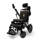 Quilted Black MAJESTIC IQ-9000 Auto-Recline Electric Wheelchair with 17.5 in. Seat Width