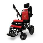 Quilted Red MAJESTIC IQ-9000 Auto-Recline Electric Wheelchair with 17.5 in. Seat Width