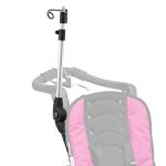 IV Pole (Height Adjustable and Collapsible) ***REQUIRES Adj. Swing Away Hardware***