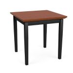 Lenox Steel End Table with BLACK Frame Finish and BLOSSOM CHERRY Tabletop