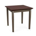 Lenox Steel End Table with BRONZE Frame Finish and COCOA WALNUT Tabletop