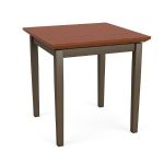 Lenox Steel End Table with BRONZE Frame Finish and BLOSSOM CHERRY Tabletop