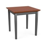 Lenox Steel End Table with CHARCOAL Frame Finish and BLOSSOM CHERRY Tabletop